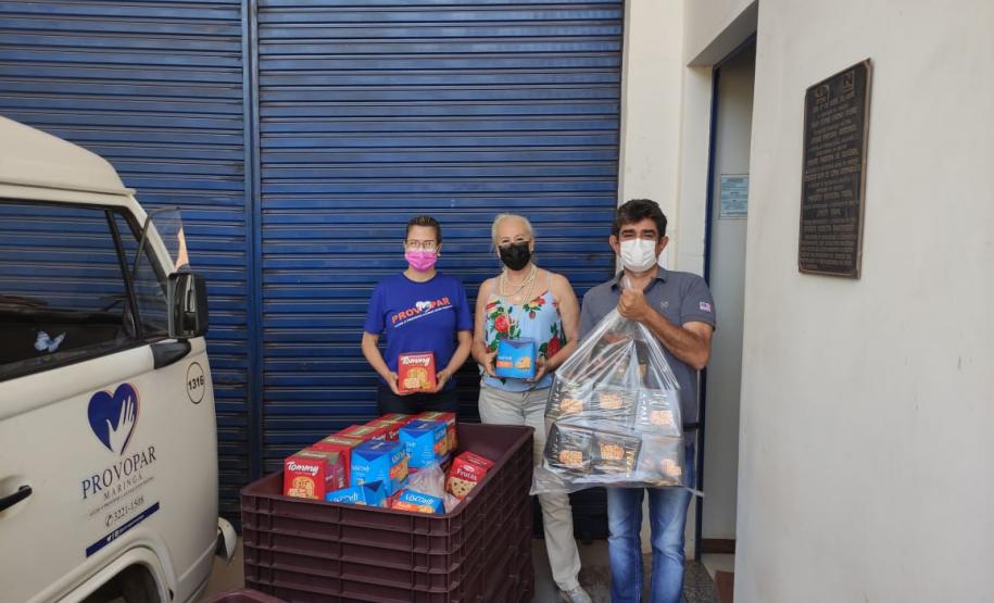Provopar de Maringá recebeu doação de produtos da Regional de Maringá