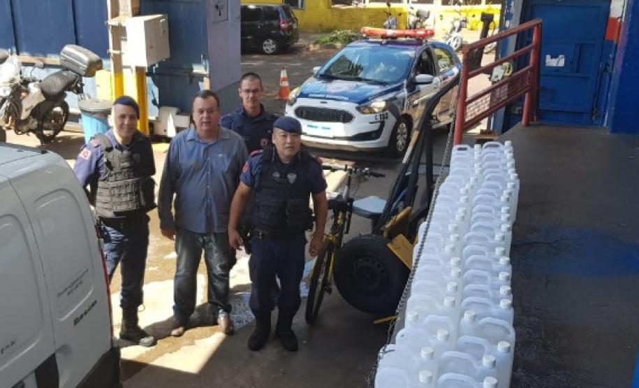 2020 03 30 Doação Londrina Doação de álcool gel para Defesa Civil, em Londrina